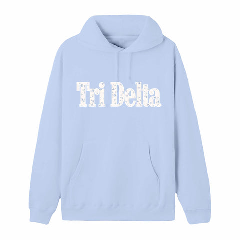 Blue Flower Sorority Hoodie