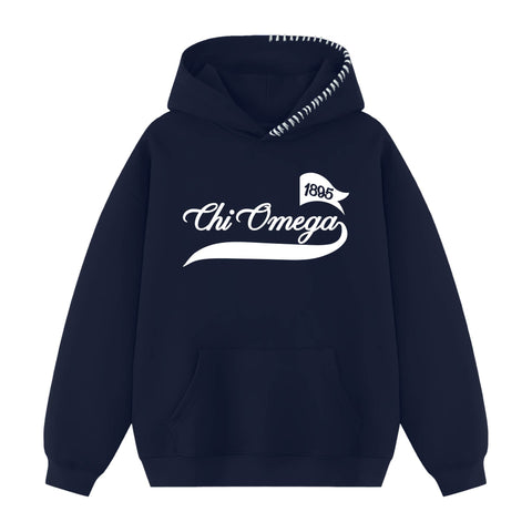 Campus Spirit Hood Stitch Sorority Hoodie