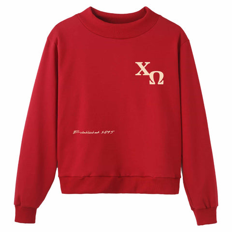 Looking Up Sorority Mock Neck