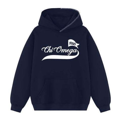 Campus Spirit Hood Stitch Sorority Hoodie