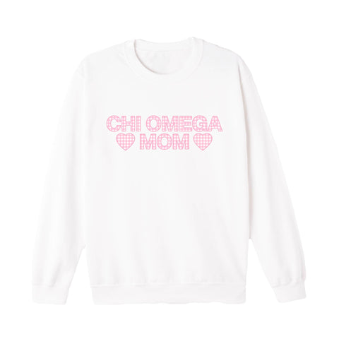 Picnic With Mom Printed Sorority Crewneck