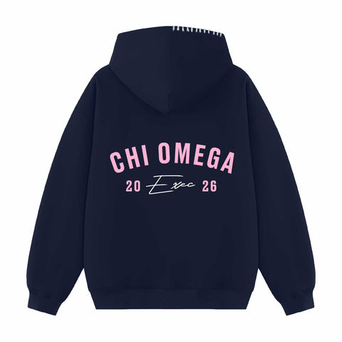 Rose Arc Exec Hood Stitch Sorority Hoodie
