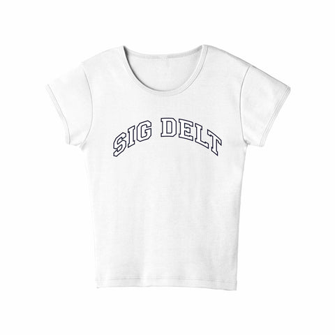 Classic Collegiate Sorority Baby Tee