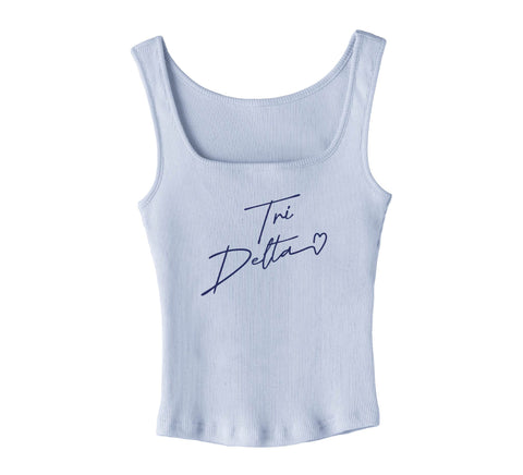 With Love Blue Sorority Tank
