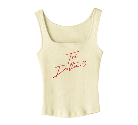With Love Yellow Sorority Tank