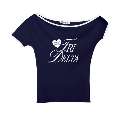 Adorn Navy Sorority Marina Top