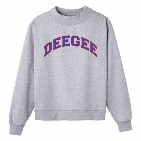 Blue and Red Campus Colors Sorority Mock Neck