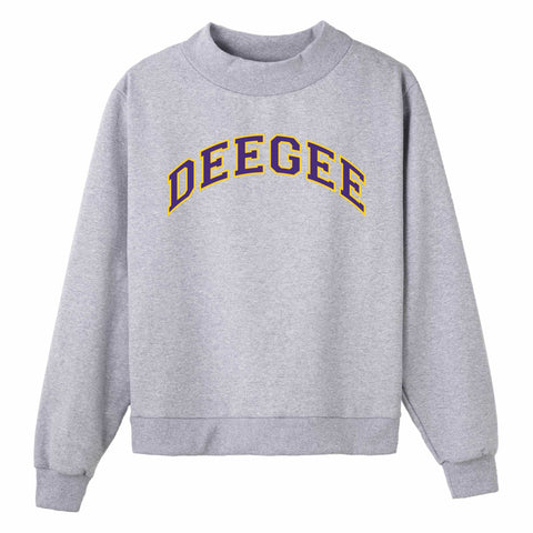 Purple and Gold Campus Colors Sorority Mock Neck