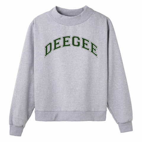 Green Campus Colors Sorority Mock Neck