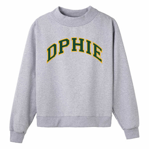 Green and Yellow Campus Colors Sorority Mock Neck