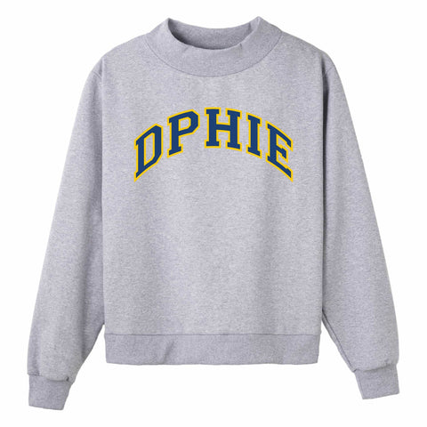 Navy and Gold Campus Colors Sorority Mock Neck