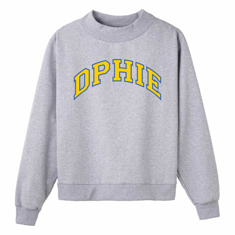 Light Blue and Gold Campus Colors Sorority Mock Neck