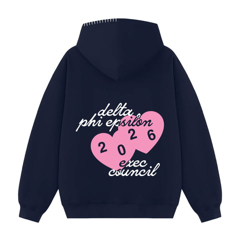 Love From Exec Hood Stitch Sorority Hoodie