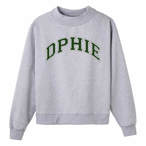Green Campus Colors Sorority Mock Neck