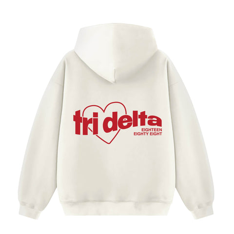 Lover Girl Cream Sorority Hoodie