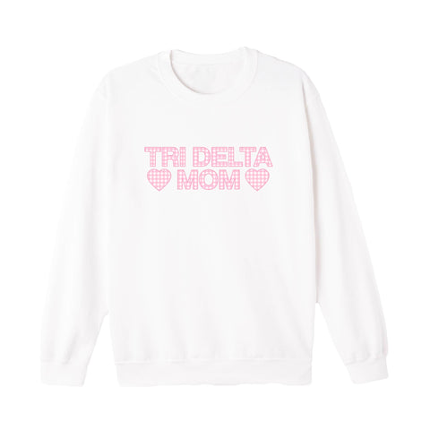 Picnic With Mom Printed Sorority Crewneck
