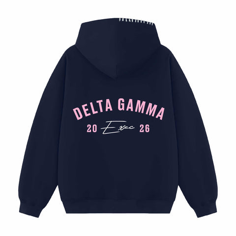 Rose Arc Exec Hood Stitch Sorority Hoodie