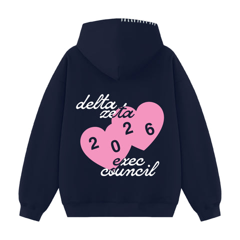 Love From Exec Hood Stitch Sorority Hoodie