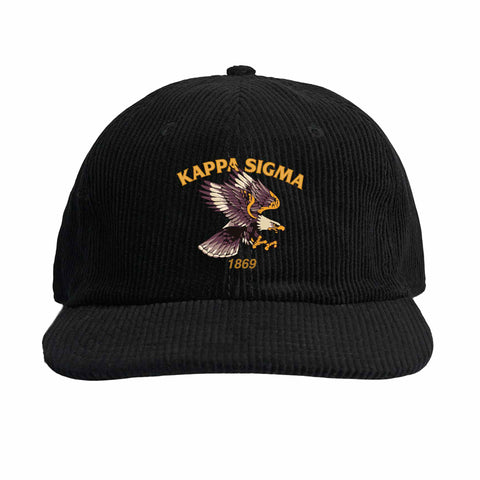 Eagle Eye Embroidered Fraternity Corduroy Cap