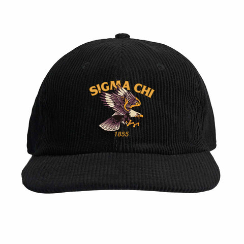 Eagle Eye Embroidered Fraternity Corduroy Cap