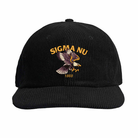 Eagle Eye Embroidered Fraternity Corduroy Cap