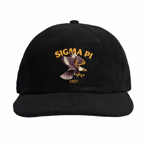 Eagle Eye Embroidered Fraternity Corduroy Cap