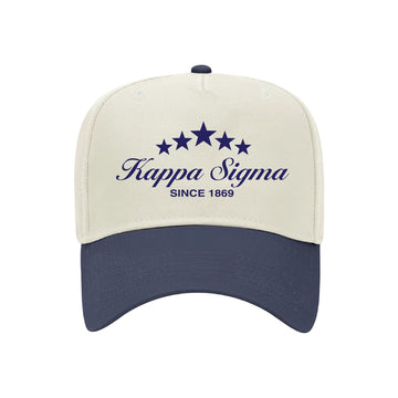 Five Star Embroidered Fraternity Hat