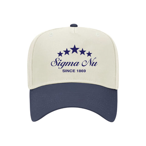 Five Star Embroidered Fraternity Hat