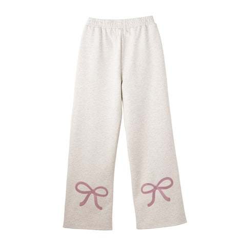 Floral Bow Flare Sweats