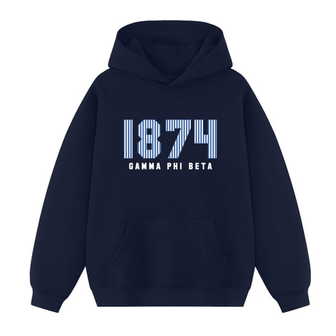 Pinstripe Year Sorority Hoodie