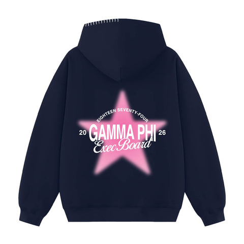Star Council Exec Hood Stitch Sorority Hoodie