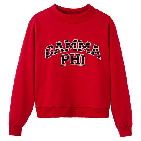 Red Up Sorority Mock Neck