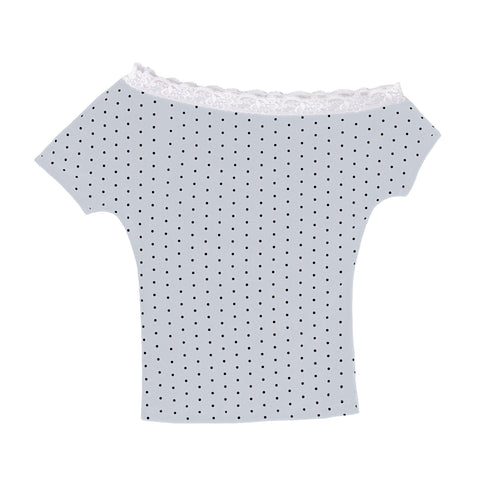 Polka Dot Lace Marina Top