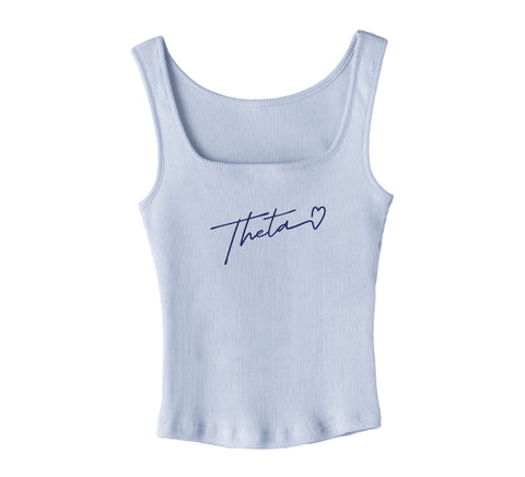 With Love Blue Sorority Tank