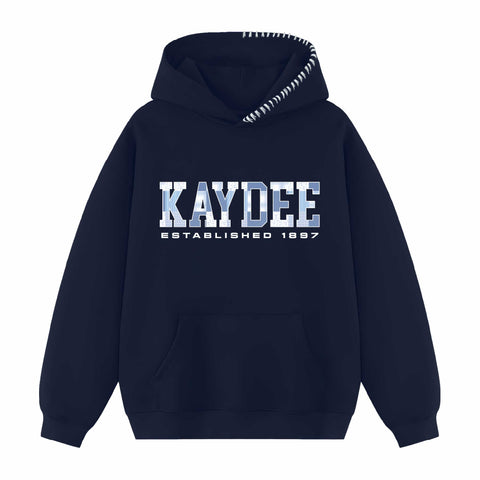 Pieced Together Hood Stitch Sorority Hoodie