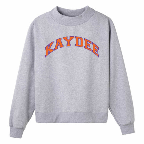 Purple and Orange Campus Colors Sorority Mock Neck