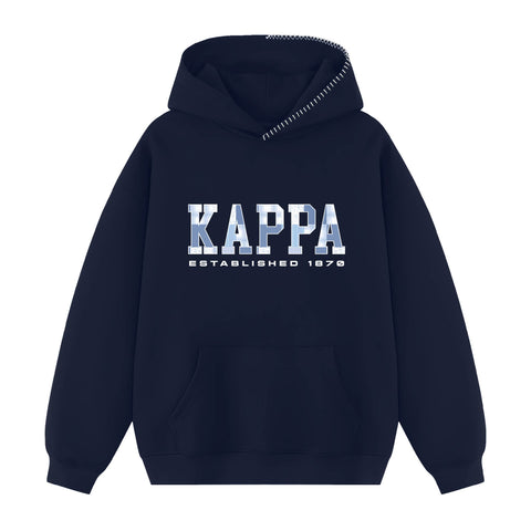 Pieced Together Hood Stitch Sorority Hoodie