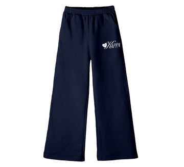 Adorn Navy Sorority Flare Sweats