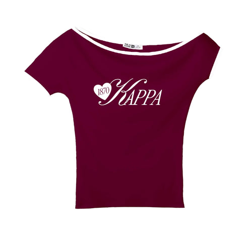 Adorn Bordeaux Sorority Marina Top