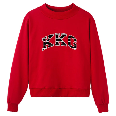 Red Up Sorority Mock Neck