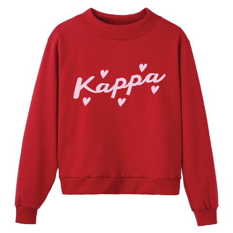 Heartbeat Red Sorority Mock Neck