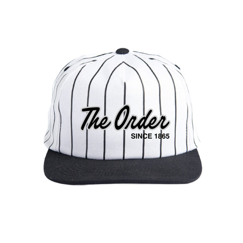 Silver and Black Embroidered Fraternity Hat