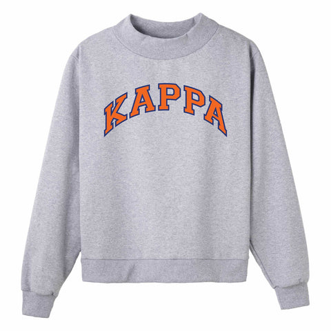 Blue and Orange Campus Colors Sorority Mock Neck