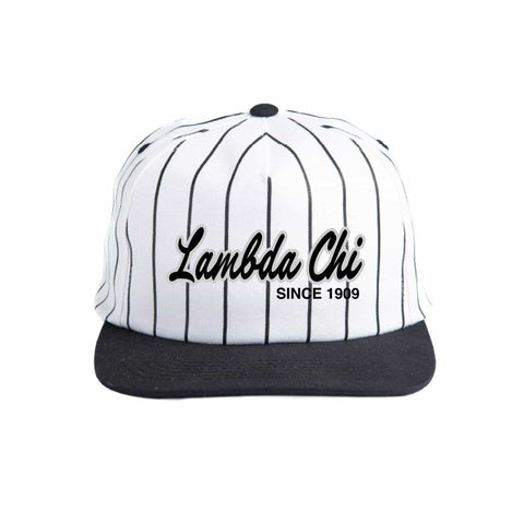 Silver and Black Embroidered Fraternity Hat