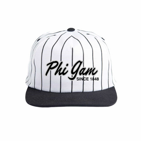 Silver and Black Embroidered Fraternity Hat