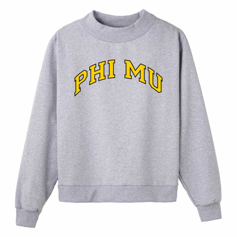 Gold and Black Campus Colors Sorority Mock Neck