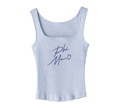 With Love Blue Sorority Tank