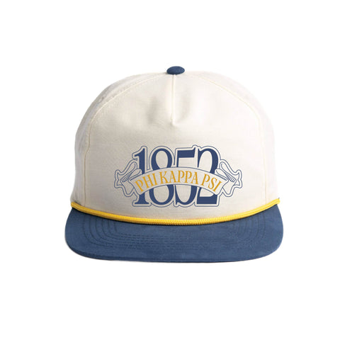 Blue Ribbon Embroidered Fraternity Rope Hat (Bulk Order)