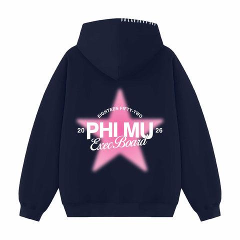 Star Council Exec Hood Stitch Sorority Hoodie