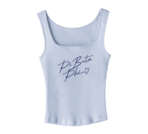 With Love Blue Sorority Tank